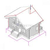 Комплект молниезащиты частного дома MZ – 8 Д для деревянного фасада, оцинкованный 61625 EZETEK