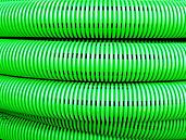 Труба гибкая двустенная дренажная диаметр 110мм, класс SN6, перфорация 360 градусов, цвет зеленый 140911 DKC