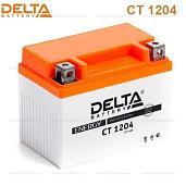 Аккумулятор свинцово-кислотный (аккумуляторная батарея) герметизированный необслуживаемый VRLA стартовый 12В 4 Ач Delta CT 1205