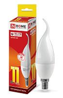 Лампа светодиодная LED-свеча на ветру-VC 11Вт 230В E14 3000К 990Лм 4690612030456 IN HOME