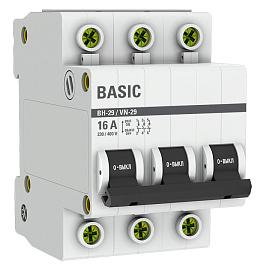 Выключатель нагрузки 3P 16А ВН-29 Basic SL29-3-16-bas EKF