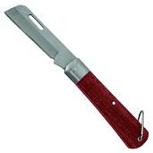 Нож монтерский для электрика, нержавеющая сталь, складной, Профи FIT 10524