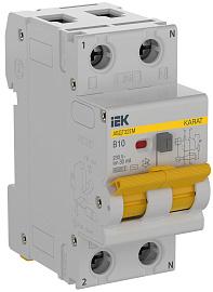 Выключатель автоматический дифференциального тока KARAT АВДТ32EM B10 30мА тип AC   KA-VD14-1-010-B-030-AC IEK