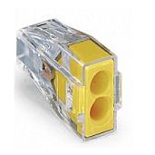 Клемма для распред. коробок на 2 проводника 0,75-2,5 мм2 медь-медь ПРОЗР. (773-322) WAGO