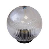 Светильник садово-парковый, шар прозрачный призма НТУ 02-100-302 D=300 mm (4/32) Б0048054 ЭРА