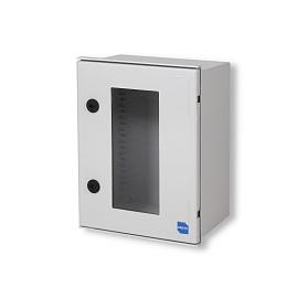 Бокс ЩМП Cubo N 600x800x300 мм, полиэстер, IP66, глухая стенка, прозрачное окно 421x681 мм, полиэстер, IP66 NGRW608030 ENSTO