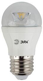Лампа светодиодная 7 Вт E27 P45 4000К 560Лм прозрачная 170-265В шар Clear ( LED P45-7W-840-E27-Clear ) Б0020553 ЭРА