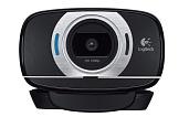 Веб-камера (web-камера) 2Мп 1920х1080 пикселей USB2.0 с микрофоном черная HD C615 LOGITECH