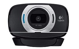 Веб-камера (web-камера) 2Мп 1920х1080 пикселей USB2.0 с микрофоном черная HD C615 LOGITECH
