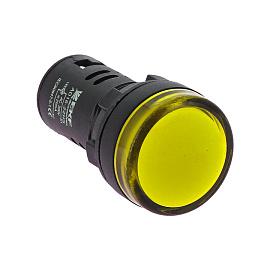 Лампа сигнальная (светодиодная матрица) AD16-16HS желтая 24 В AC (16мм) ledm-ad16-24-y  EKF PROxima