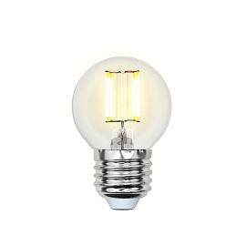 Лампа светодиодная 6 Вт E27 G45 4000К 500Лм прозрачная 200-250В шар SKY (LED-G45-6W/NW/E27/CL PLS02WH) UL-00001370 Uniel