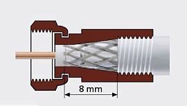 TV-Гайка F-разъем LANS F113-55