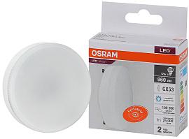 Лампа светодиодная 12 Вт LED Value GX53, 960Лм, 6500К (холодный белый свет), матовая, 220…240В 4058075582217 OSRAM