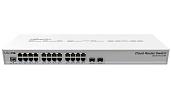 Коммутатор Cloud Router Switch 24 Gigabit Ethernet-порта и 2 SFP+ порта CRS326-24G-2S+RM Mikrotik