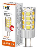 Лампа светодиодная CORN капсула 3,5Вт 230В 3000К керамика G4 IEK