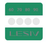 Термоиндикаторные наклейки «Четыре температуры» Температурная шкала 50-60-70-80°C 6 шт l-Mark-4T-50-60-70-80-G Lesiv