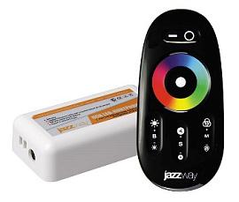 Контроллер RGB для светодиодной ленты PRC-4000RF 12/24В 216/432Вт BL черный.1019295 Jazzway