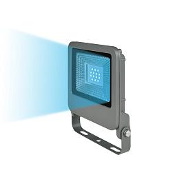 Прожектор светодиодный уличный LED ULF-F17-10W/BLUE IP65 195-240В SILVER Синий свет. Корпус серебристый. UL-00002073 TM Uniel