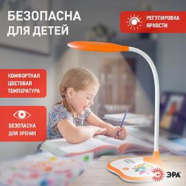 Светильник светодиодный настольный 6Вт LED 3000/4500/6000К 170-240В оранжевый ФИКСИКИ ( NLED-433-6W-OR ) Б0028463 ЭРА