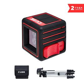 Уровень лазерный (нивелир) CUBE Professional Edition (горизонталь/вертикаль/крест) 20м, штатив ADA А00343