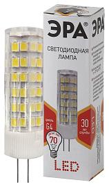 Лампа светодиодная 7 Вт G4 JC 2700К 560Лм 220В капсульная ( LED JC-7W-220V-CER-827-G4 ) Б0027859 ЭРА