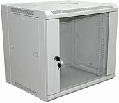 19" Настенный шкаф RexantPRO 12U 600×450×635 мм (ШxГxВ)-передняя дверь стекло, боковые стенки съемные (разобранный) RAL 7035