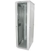 19" Напольный шкаф Rexant серии Standart 22U 600х800 мм, передняя дверь стекло, задняя дверь металл, RAL 7035 (состоит из 2 частей)