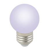 Лампа светодиодная 1 Вт E27 D45 80Лм матовая 220-240В шар Цвет RGB IP20 UL-00005808 Uniel