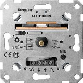 Механизм светорегулятора (диммера) Merten скрытой установки поворотный для индуктивной нагрузки 60-1000 ВА MTN5135-0000 Systeme Electric