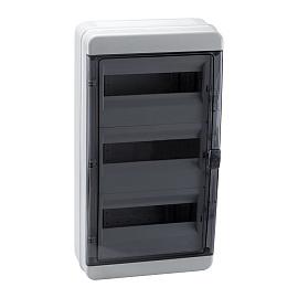 Бокс пластиковый КМПн-36 IP65 навесной OptiBox P-BNK-3-36-IP65 Дверь прозр. 117975 КЭАЗ  ++