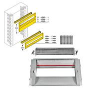 DIN-рейка+пластрон H=150мм для шкафа GEMINI (Размер2-3) 1SL0308A00 ABB