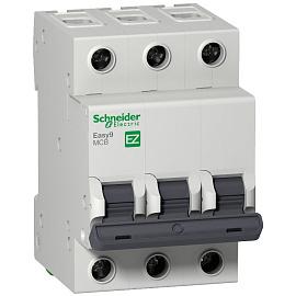 Выключатель автоматический 10А 3п трехполюсный характеристика C 4,5кА тип AC EASY9 EZ9F34310 Schneider Electric