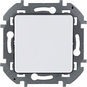 Переключатель одноклавишный INSPIRIA скрытой установки 6A 250В с Н.О./Н.З. контактом без фиксации (кнопка) схема 1 белый 673690 Legrand