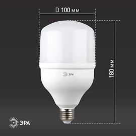 Лампа светодиодная 30 Вт E27 T100 6500К 2400Лм матовая 175-265В колокол ( LED POWER T100-30W-6500-E27 ) Б0027004 ЭРА