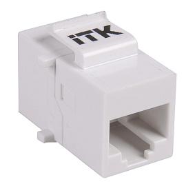 ITK Проходной адаптер кат.5E UTP, RJ45-RJ45, тип Keystone Jack CS7-1C5EU IEK