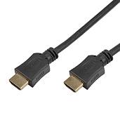 Кабель (шнур) HDMI-HDMI, длина 1 метров, (GOLD) (PE пакет) PROconnect 17-6202-8