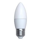 Лампа светодиодная 6 Вт E27 C37 3000К 600Лм матовая 200-250В свеча Optima ( LED-C37-6W/WW/E27/FR/O ) UL-00001066 Uniel