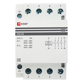 Контактор модульный КМ 63А 3NО+NC (3 мод.) EKF PROxima