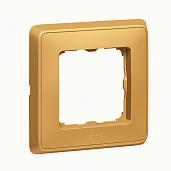 Рамка для розеток и выключателей 1 пост Cariva матовое золото 773661 Legrand