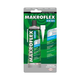 МАКРОФЛЕКС/Makroflex SX101 герметик силиконовый санитарный белый (85мл) 1893984