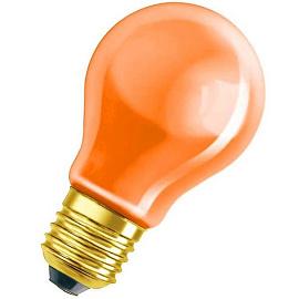 Лампа накаливания 11Вт DECOR A ORANGE 11W 240V Е27 4008321545916 OSRAM