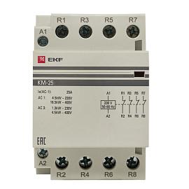Контактор модульный КМ 25А 4NC (3 мод.) km-3-25-04 EKF PROxima