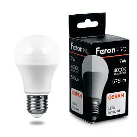 Лампа светодиодная   11Вт E27 A60 2700К 915Лм матовая 230В Груша LED OSRAM 38029 Feron Pro