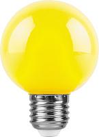 Лампа светодиодная 3 Вт E27 G60 матовый 230В шар желтый 25904 Feron