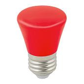Лампа светодиодная 1 Вт E27 С45 120Лм матовая 220В Колокольчик, цвет красный LED IUL-00005638 ТМ Volpe