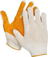 Перчатки  трикотажные, 10 класс, х/б, с защитой от скольжения, S-M ЗУБР 11452-S