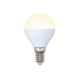 Лампа светодиодная 8 Вт E14 G45 3000К 600Лм матовая 200-250В шар Optima ( LED-G45-8W/WW/E14/FR/O ) UL-00001779 Uniel