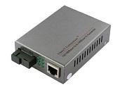 Медиаконвертер оптический Fast Ethernet для передачи Ethernet по одному волокну одномодового оптического кабеля до 20км (по многомодовому кабелю до 1,5км). OMC-100-11S5b OSNOVO