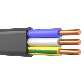 Кабель ВВГнг(A)-LS -П 3х 1,5 ок (N,PE)-0,66 СКТ-Групп