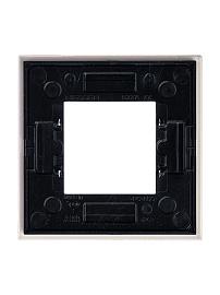 Рамка для розеток и выключателей 1 пост 2 модуля стекло жемчужное 2CLA227100N3501 ABB